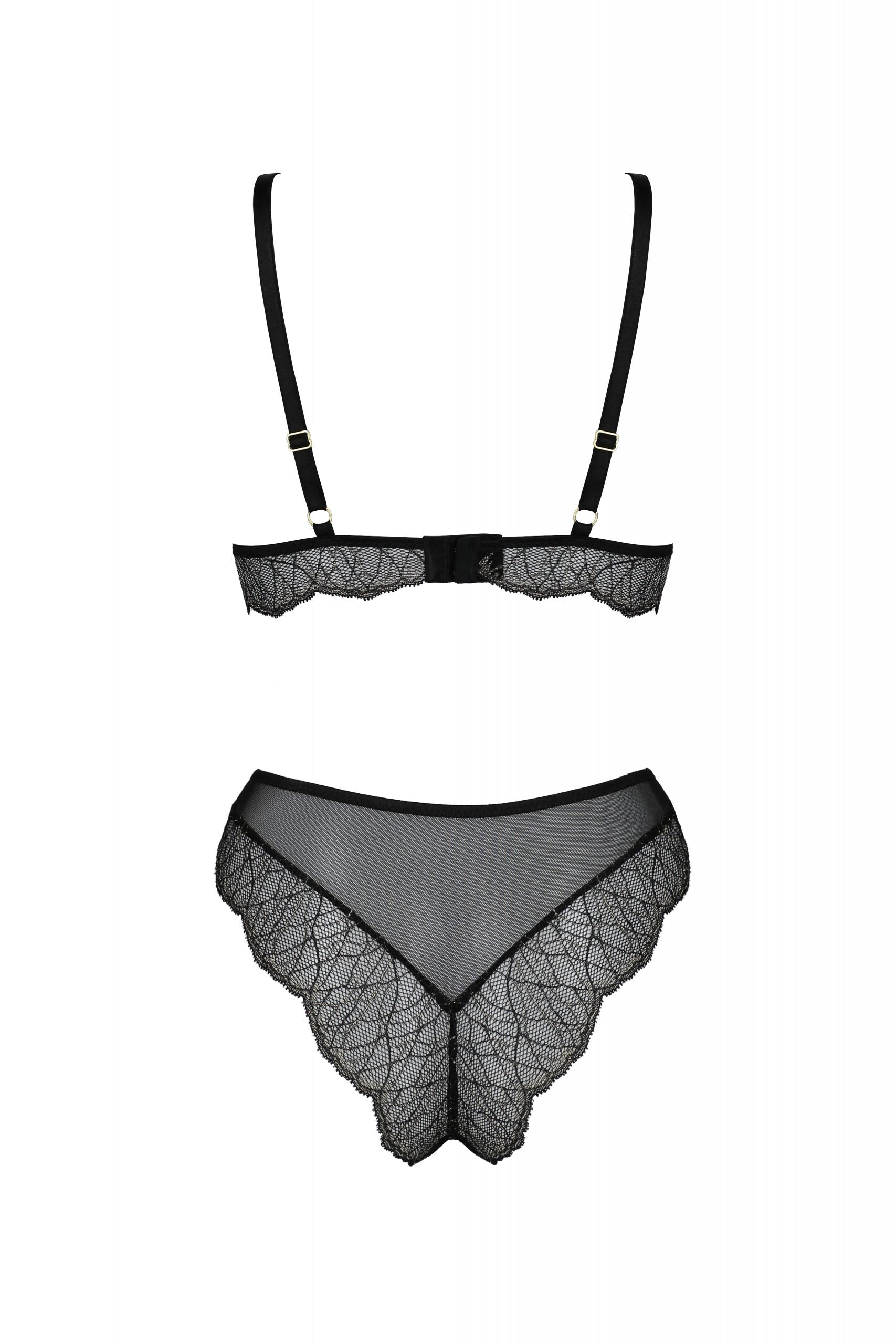 Soft Sheer Lace Top & Bikini Set Passion Amberly-3