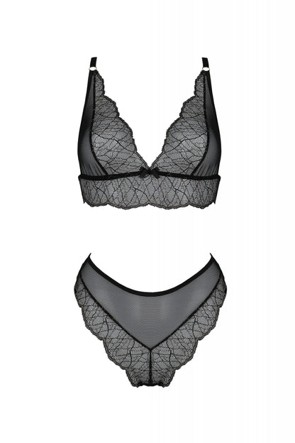 Soft Sheer Lace Top & Bikini Set Passion Amberly-2