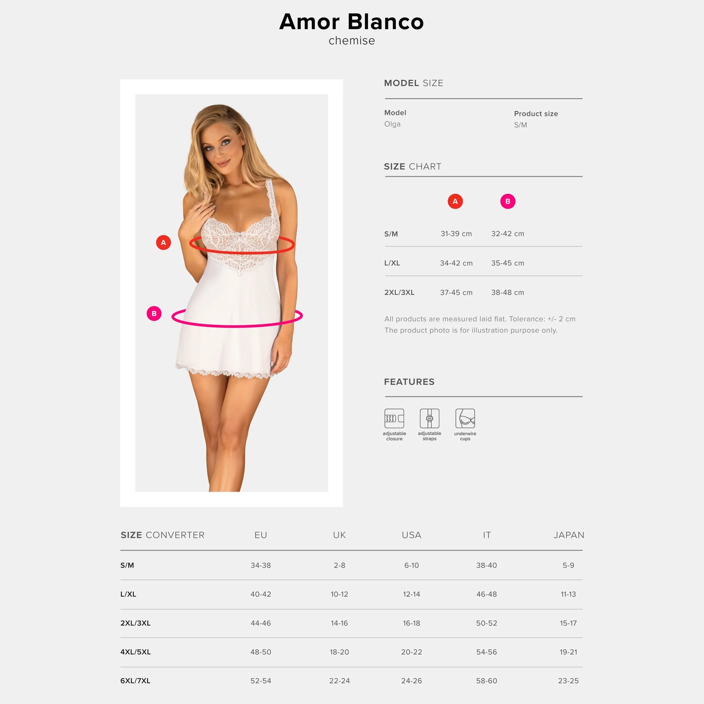 Obsessive Amor Blanco Chemise & String Panty
