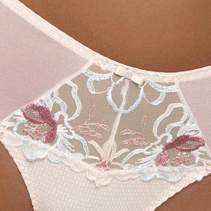 Soft Mesh Thong Panty Bisquit