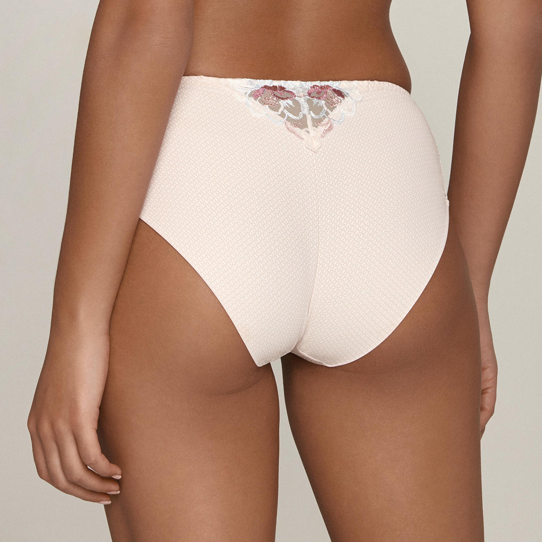 Semi Sheer Lace Maxi Brief Panty Bisquit