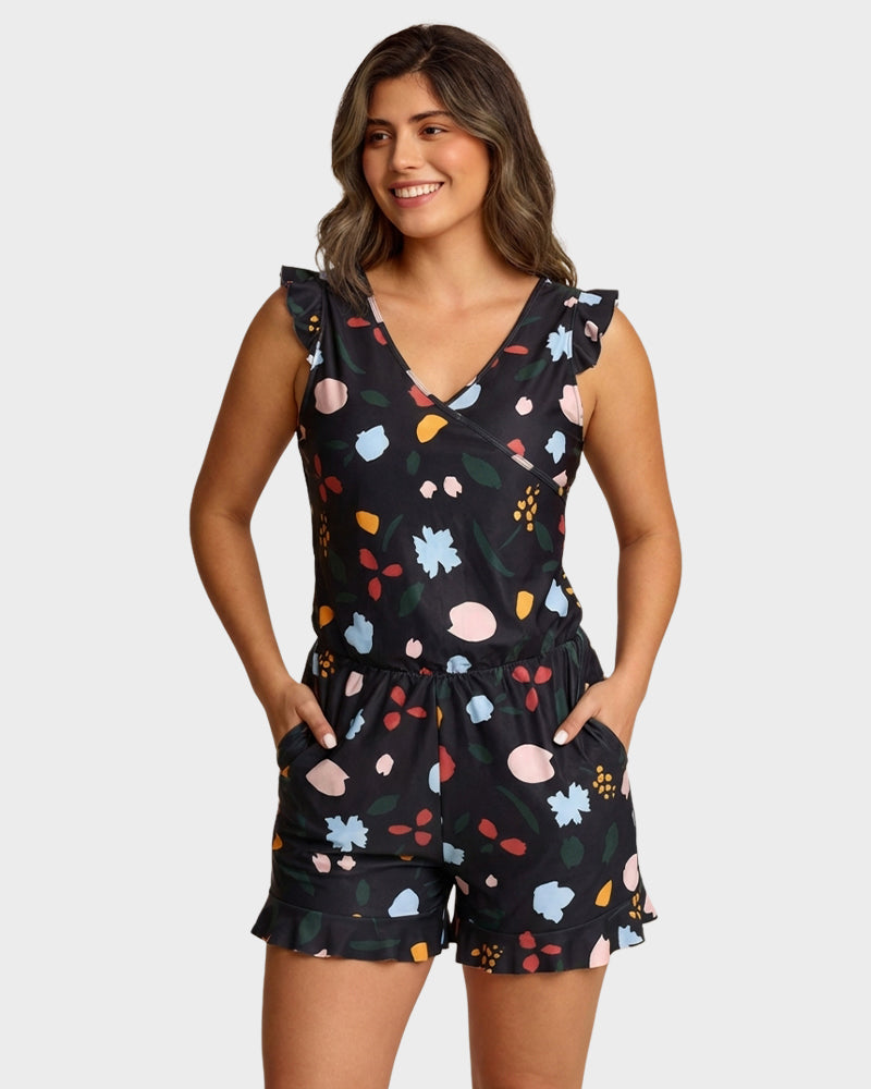 Built-in Bra Swim Romper