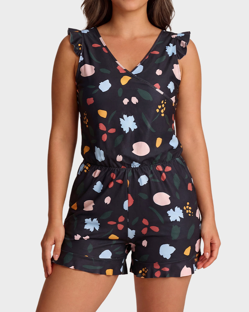 Built-in Bra Swim Romper
