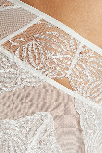 Gorteks Cherie Sheer High Waist Floral Garter Belt