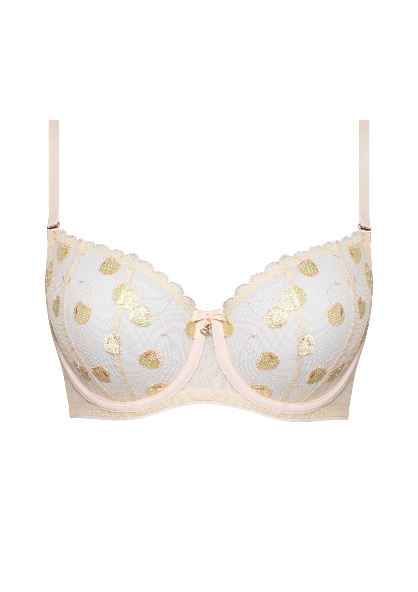 Samanta Cherie Pastel Sheer Balconette Bra