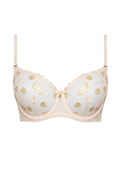 Samanta Cherie Pastel Sheer Balconette Bra