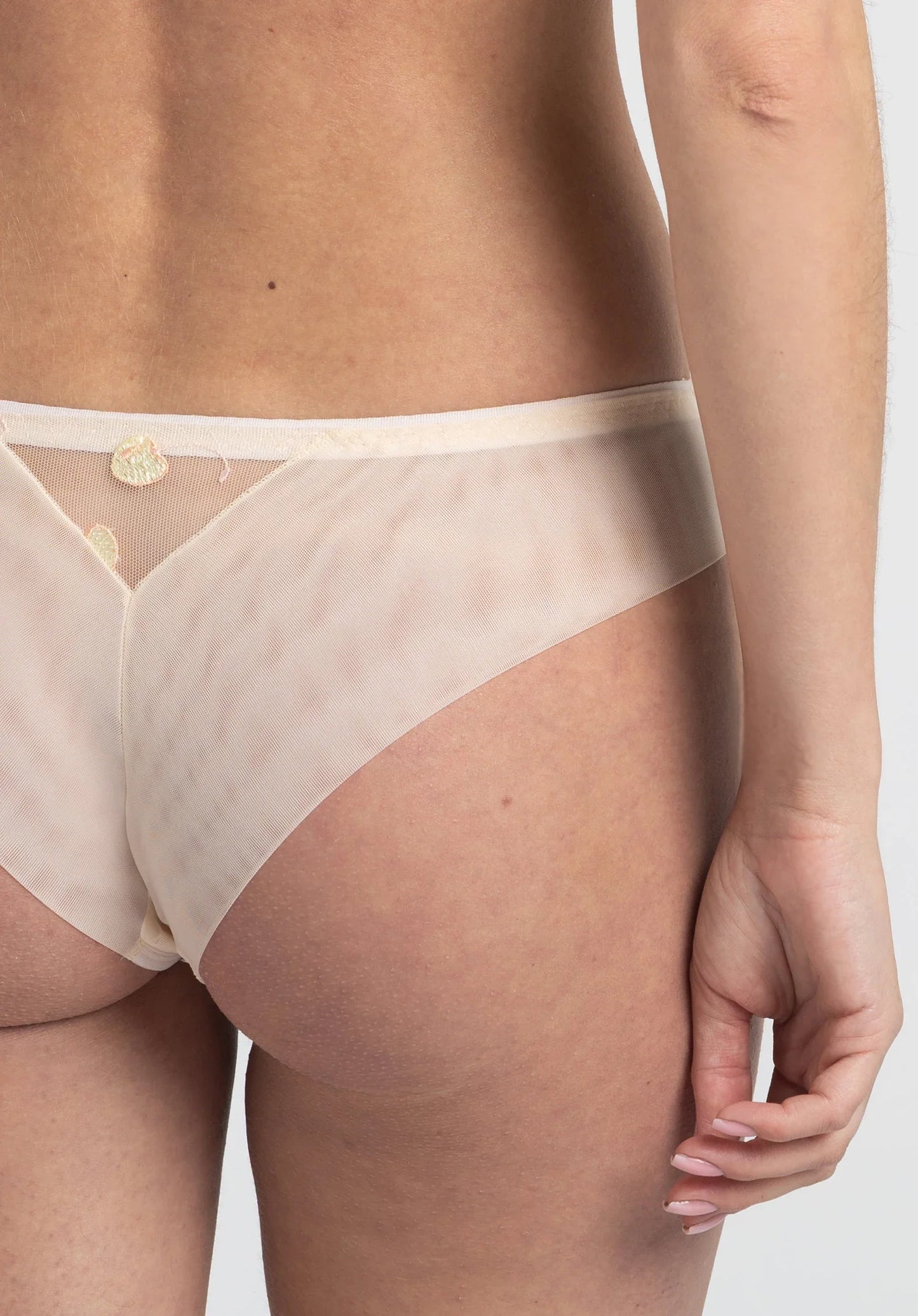 Samanta Cherie Pastel Sheer Brazilian Panty