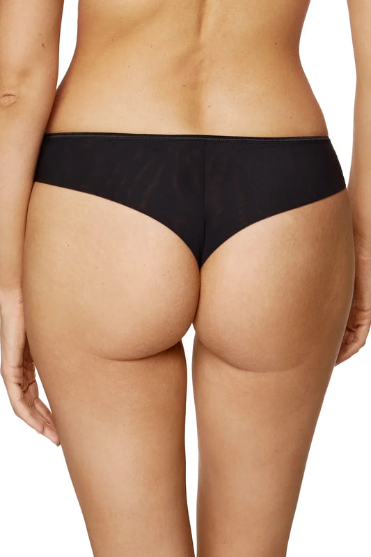 Gorteks Coco Black Sheer Mesh Thong Panty