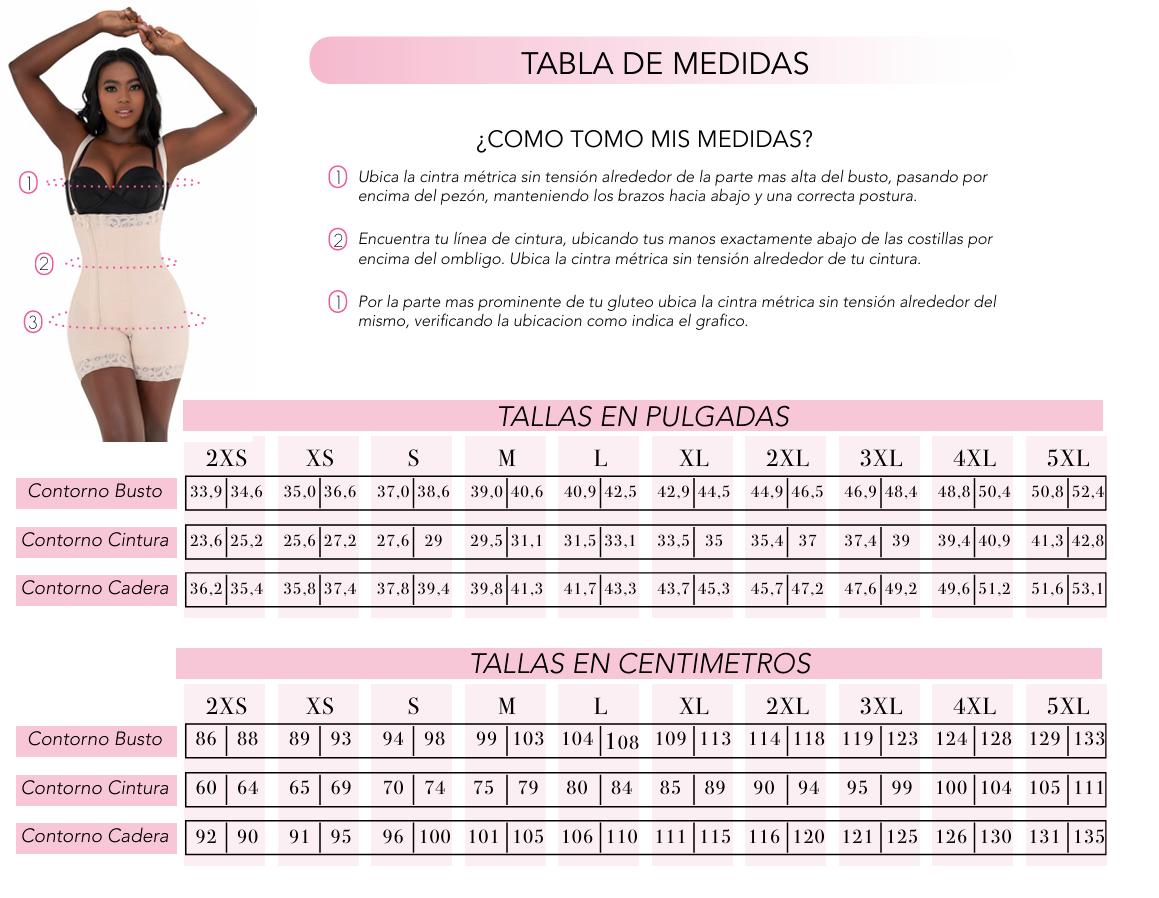 Post-surgical girdle with open bust – Knee-length - 201238