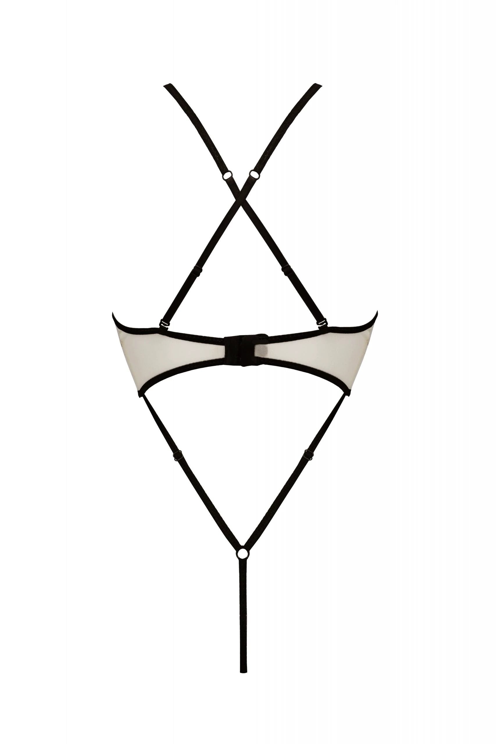 Sheer Mesh Lace Crotchless Body Passion Chica by Passion Lingerie