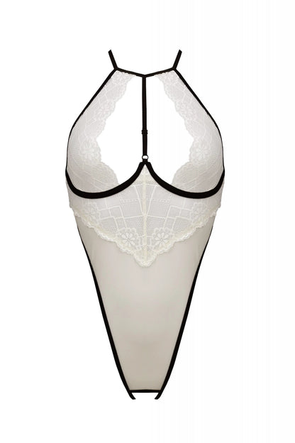 Sheer Mesh Lace Crotchless Body Passion Chica by Passion Lingerie