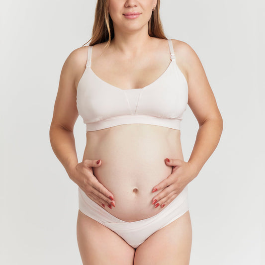 Organic Egyptian Cotton Maternity Brief - Hypoallergenic, Soft and Breathable for Sensitive Skin by Net Positive