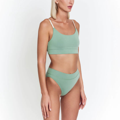Organic Egyptian Cotton Scoop Bralette - Ultra Soft, Breathable and Hypoallergenic for Sensitive Skin by Net Positive