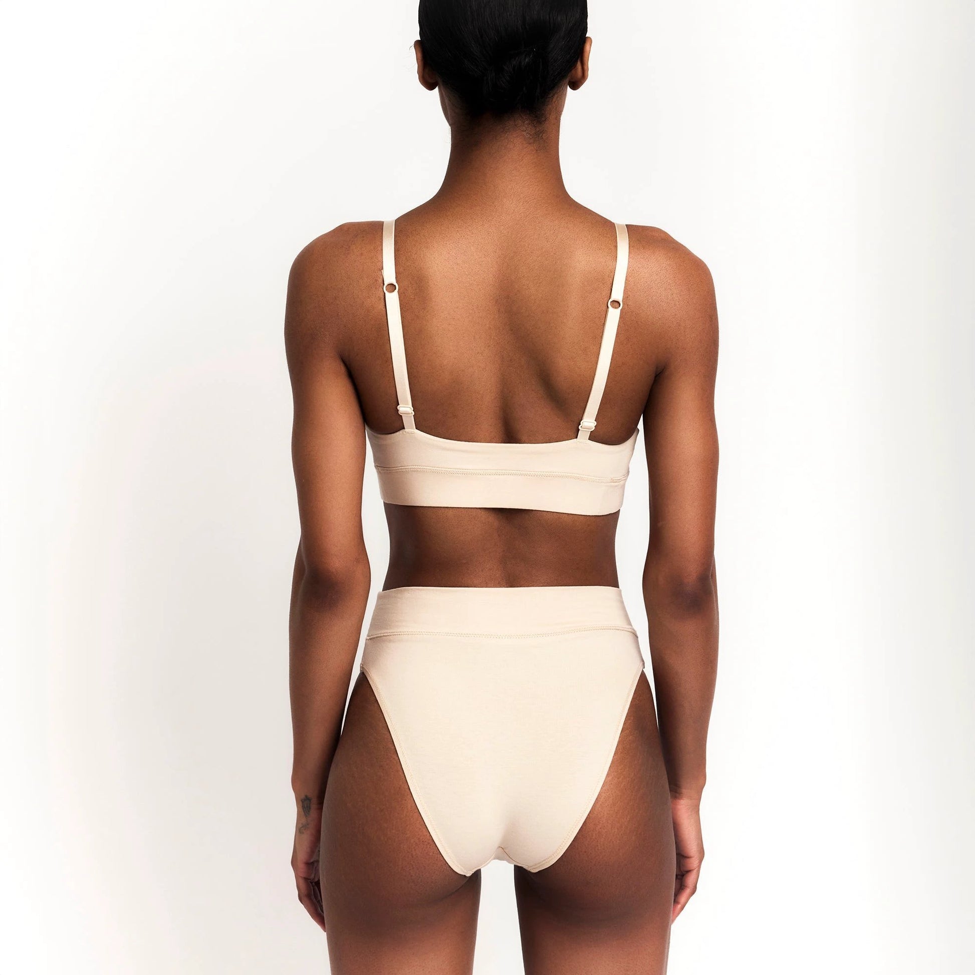 Organic Egyptian Cotton Cheeky Tanga - GOTS-Certified Breathable Underwear for Sensitive Skin Comfort by Net Positive