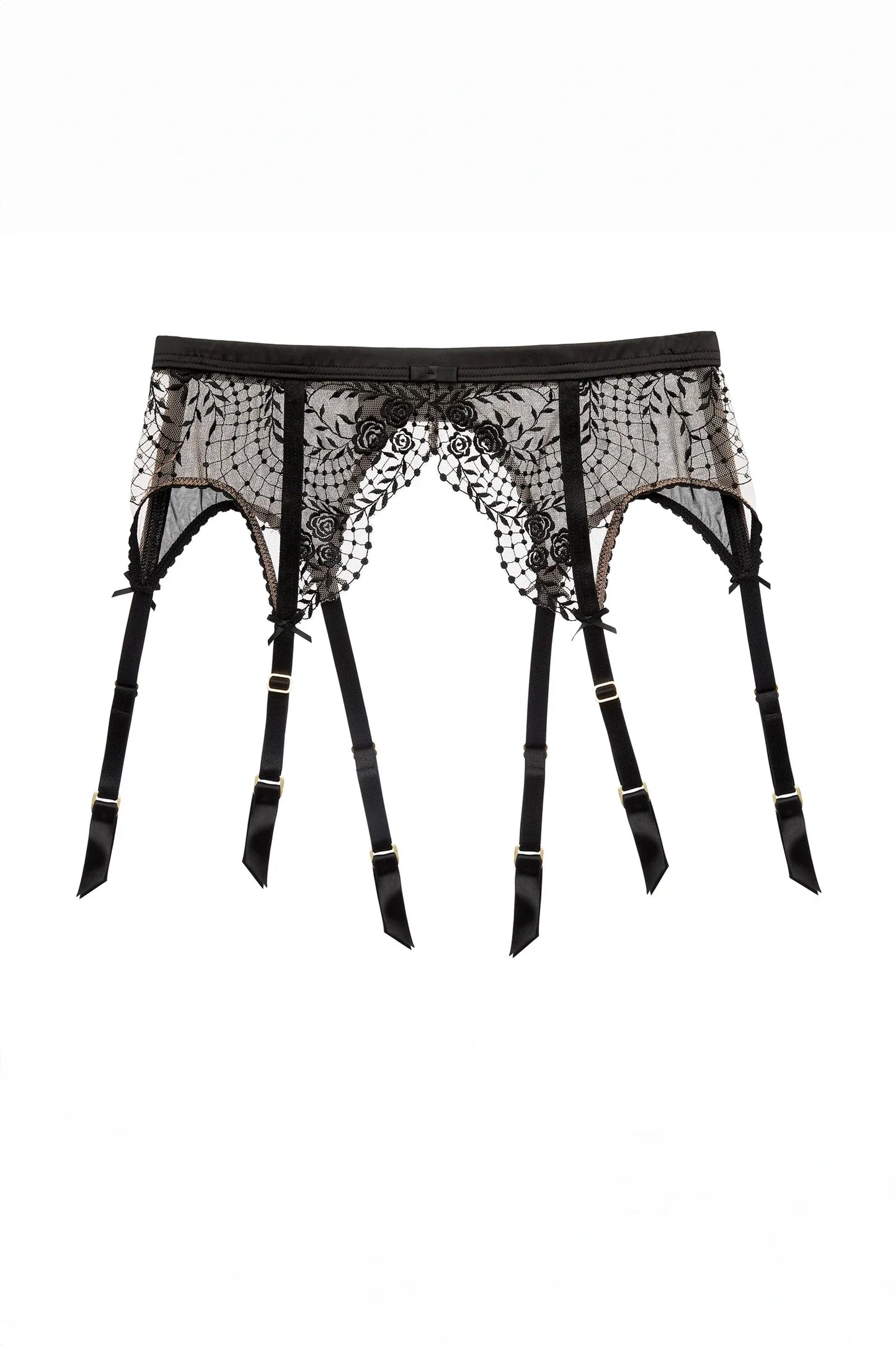 Dita Von Teese Julie's Roses Sheer Garter Belt