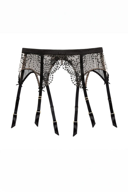 Dita Von Teese Julie's Roses Sheer Garter Belt
