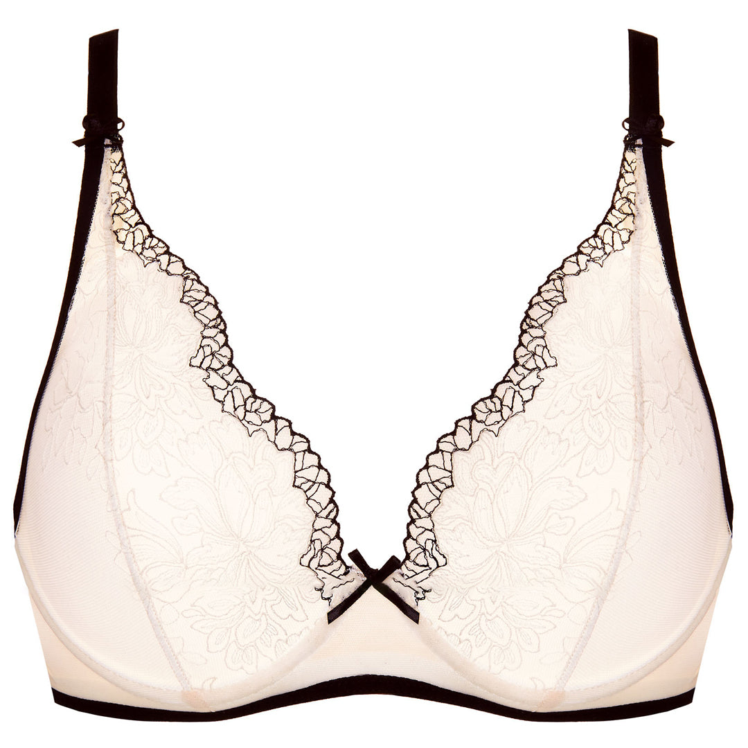 Gorteks Dione Sheer Soft Cup Plunge Bra