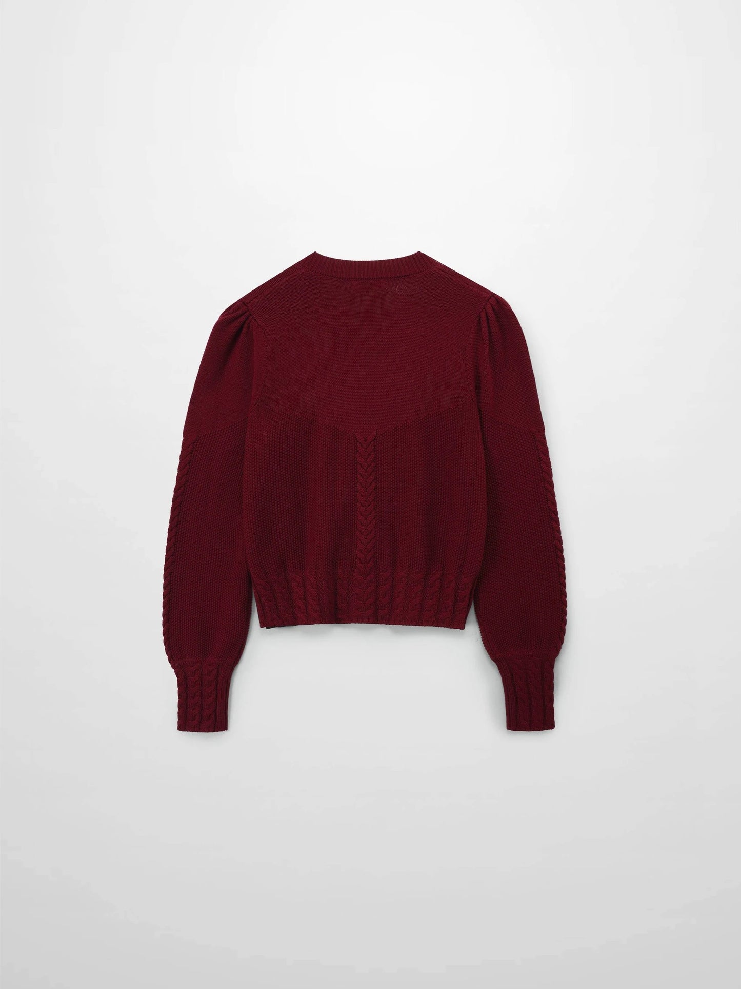 Embroidered Cardigan-Burgundy Floral by SPACE