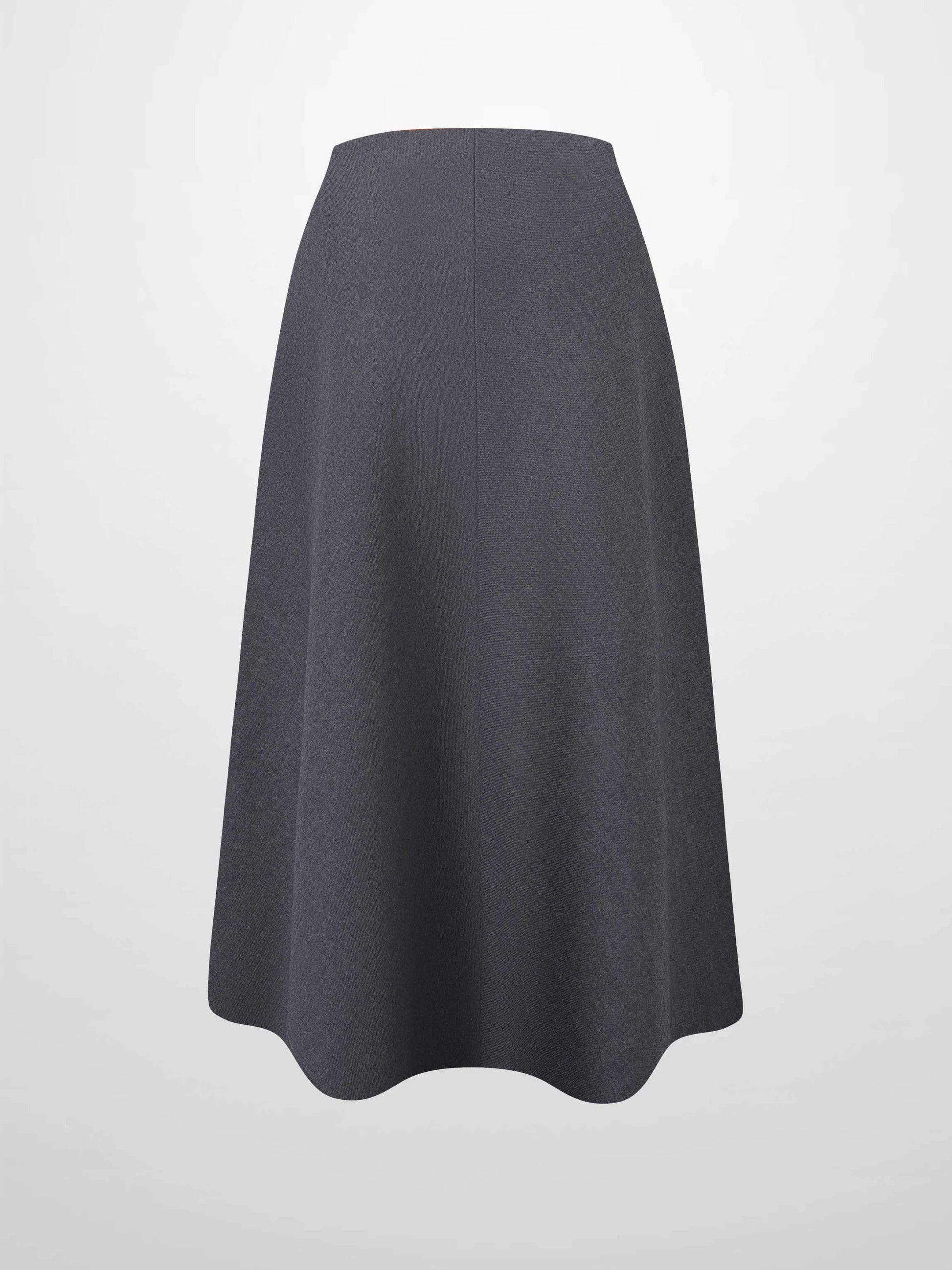 Basic A-Line Seamed Short Skirt-Grey by Hailey