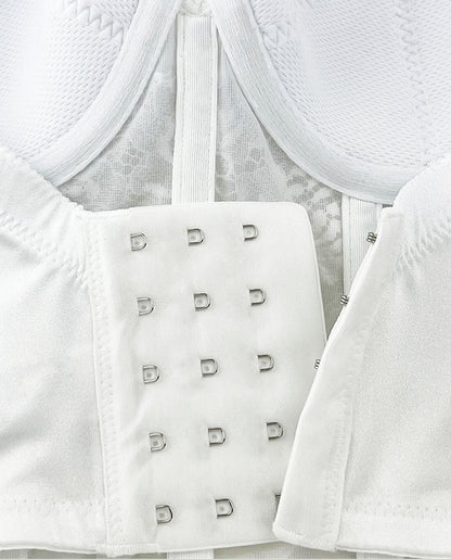 Deep Plunge Lace Bustier Dominique Estrada White-3