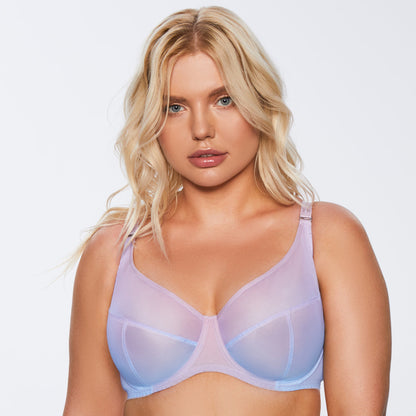 Kinga Digital Sheer Mesh Full Busted Bra