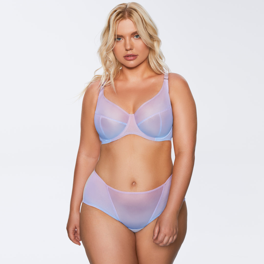 Kinga Digital Sheer Mesh Full Busted Bra