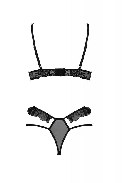 Sexy Open Cup Bra & Sheer Lace String Passion Dolly by Passion Lingerie
