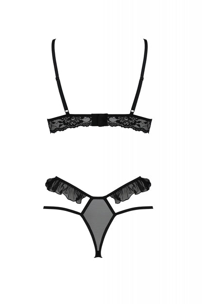 Sexy Open Cup Bra & Sheer Lace String Passion Dolly