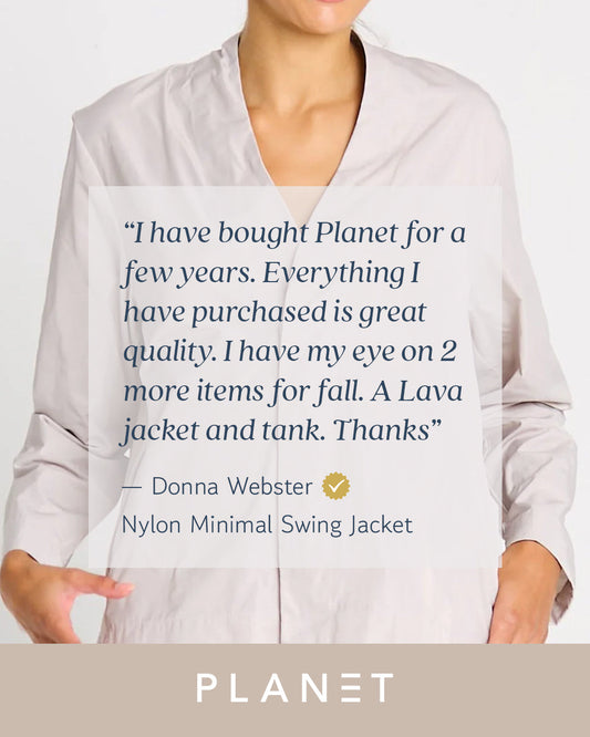 Nylon Minimal Swing Jacket - Black