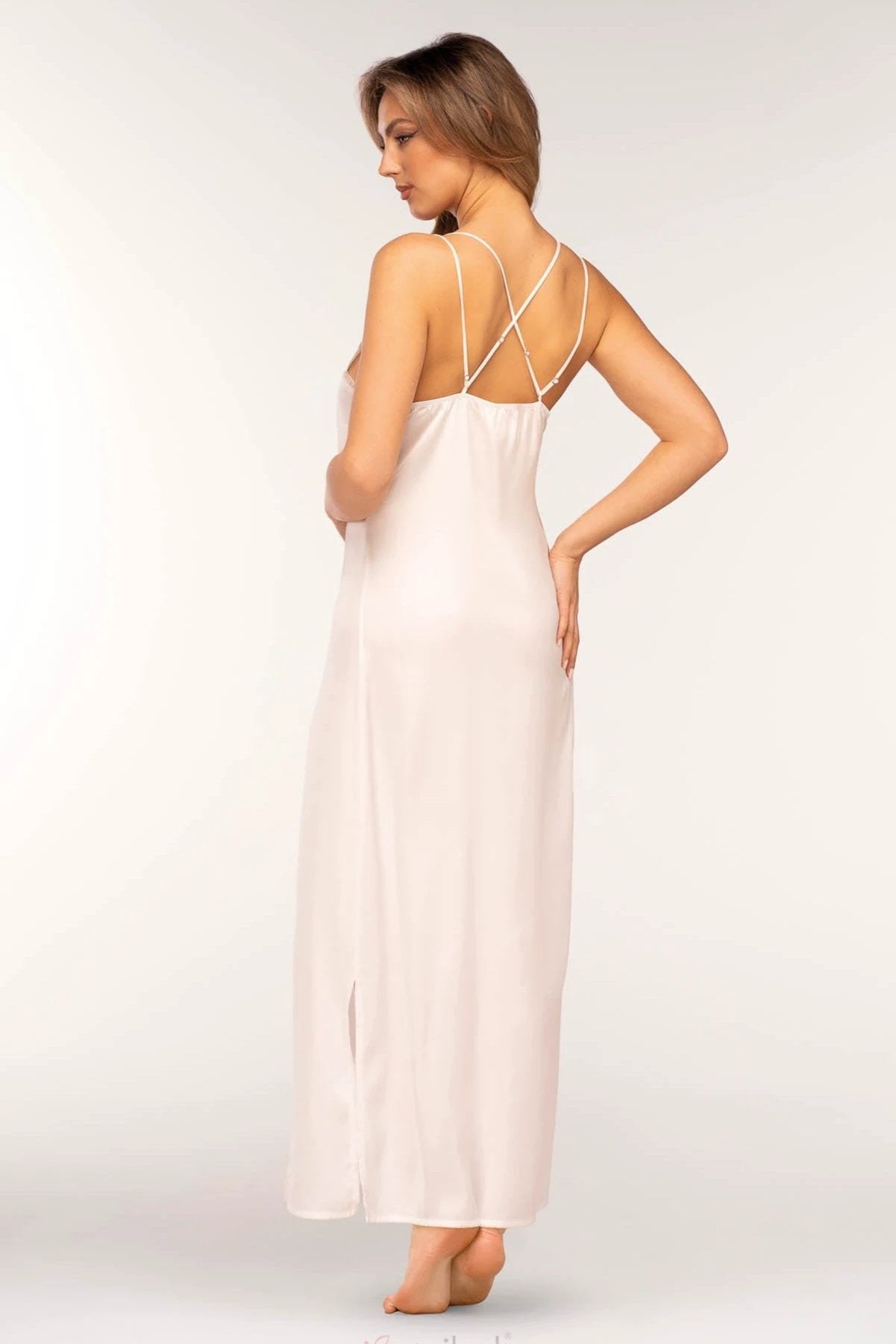 Satin Double-Strap Lace-Trim Slip Ginny by Unikat Lingerie