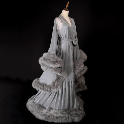 Lucienne Cloud Layered Tulle Robe Set