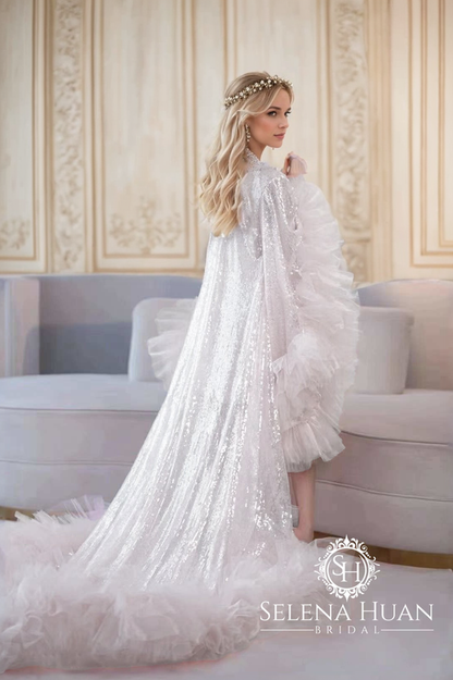 Estella Glint Sequin Robe & Nightgown Set