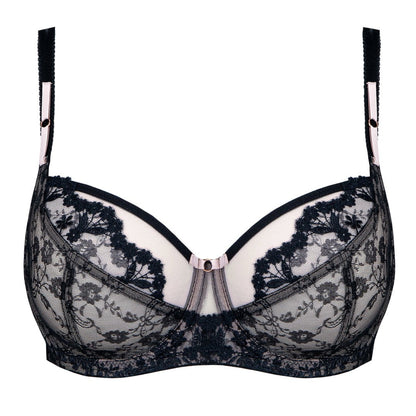 Sheer Lace Full Figure Bra Eir Black - Ansley Effect