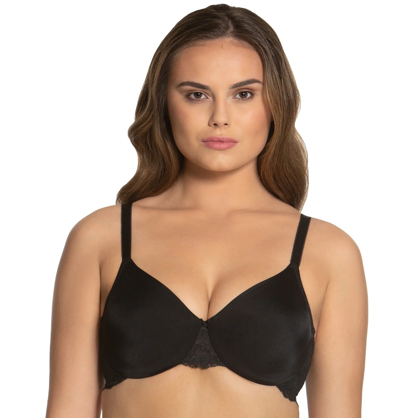 Everyday Hidden Underwire Seamless Lace Minimizer Lena Black - Ansley Effect