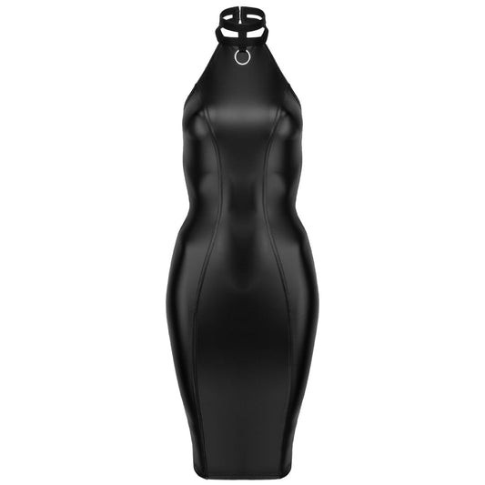 Sexy Powerwetlook Pencil Dress Noir Handmade