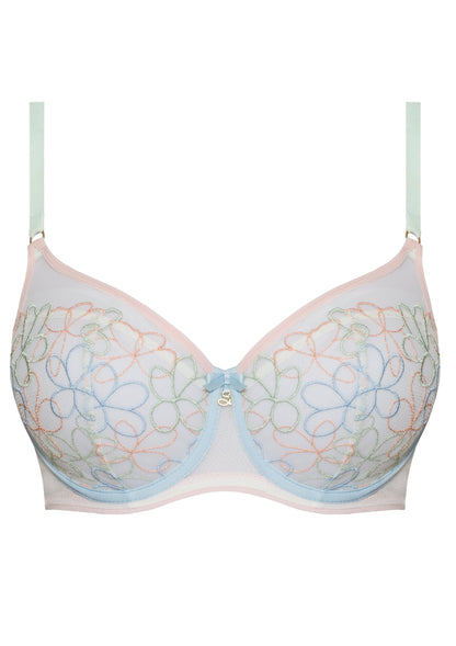 Samanta Fiorella Pastel Mesh Balconette Bra