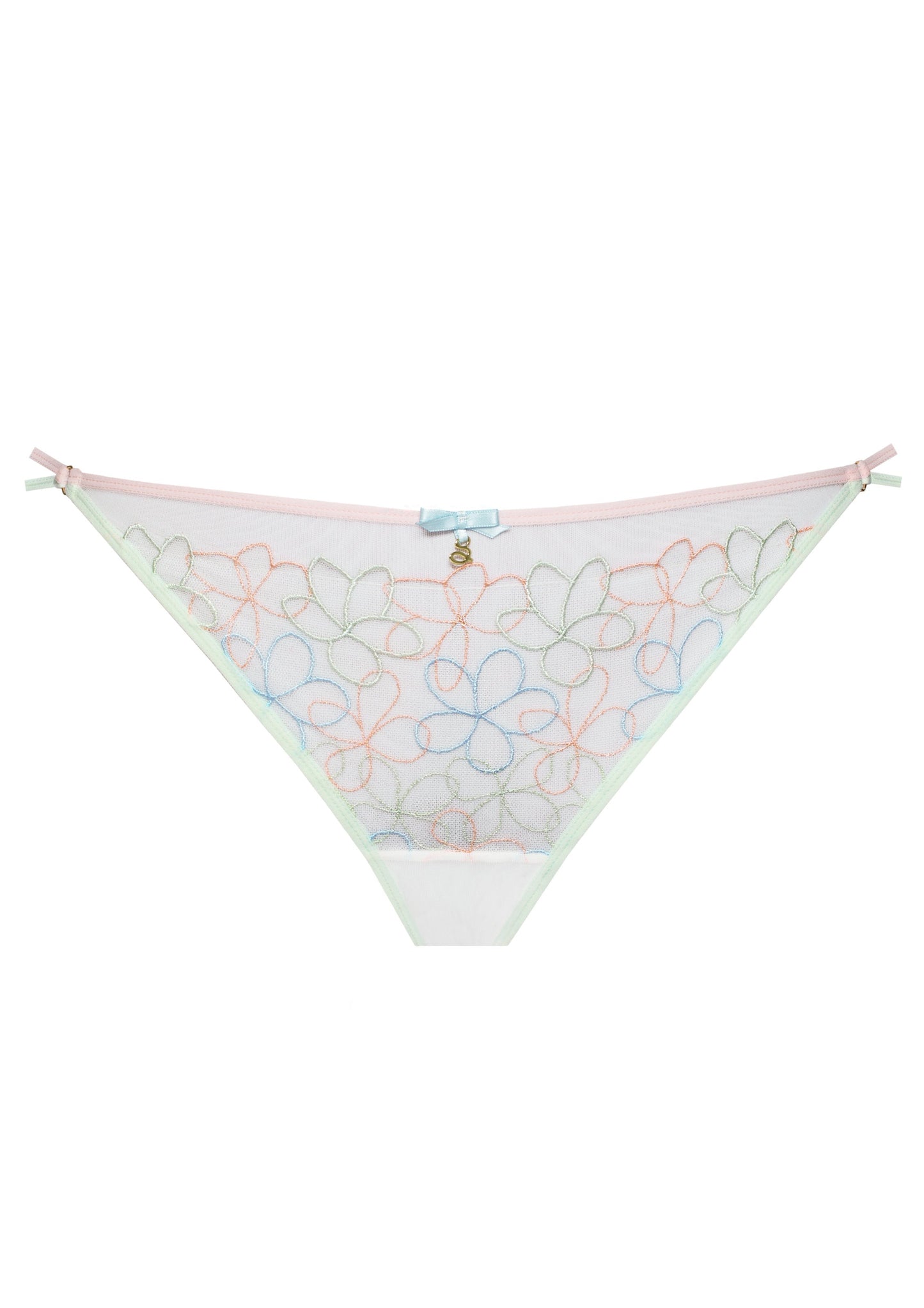 Samanta Fiorella Pastel Low-Rise Mesh String Panty