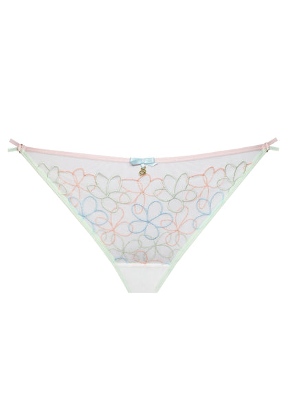 Samanta Fiorella Pastel Low-Rise Mesh String Panty