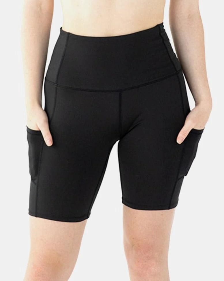 Hi Five High-Waisted Biker Short – Booya Black by Handful