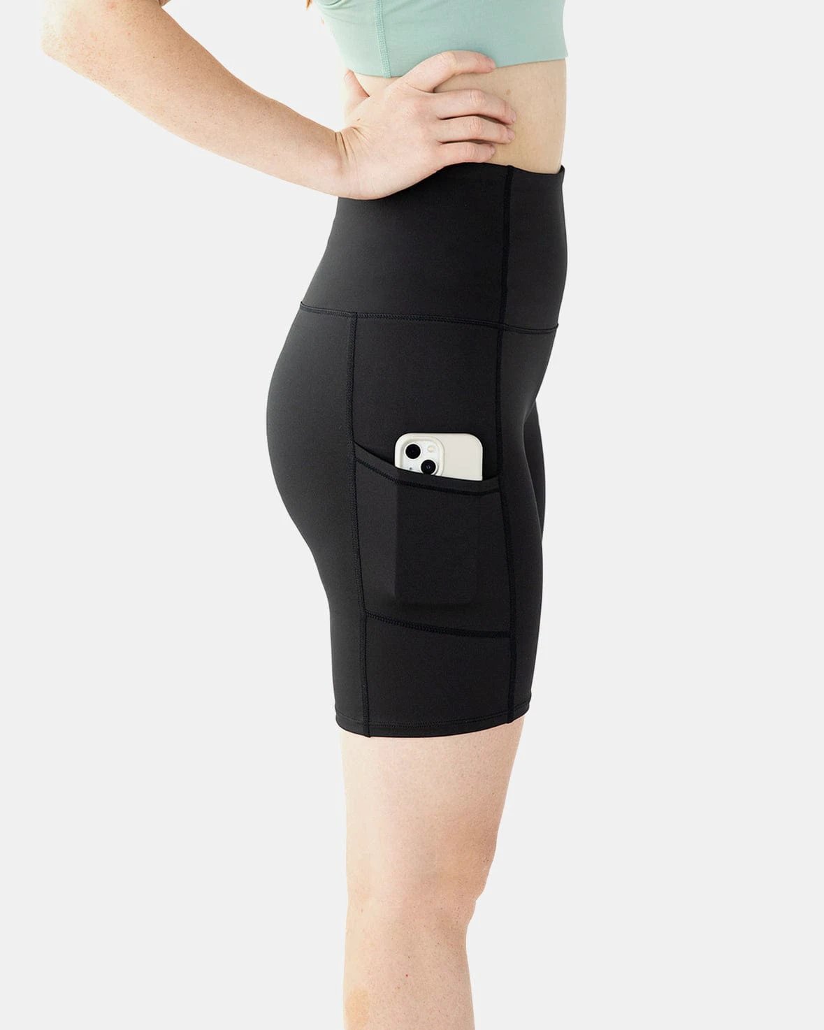 Hi Five High-Waisted Biker Short – Booya Black by Handful