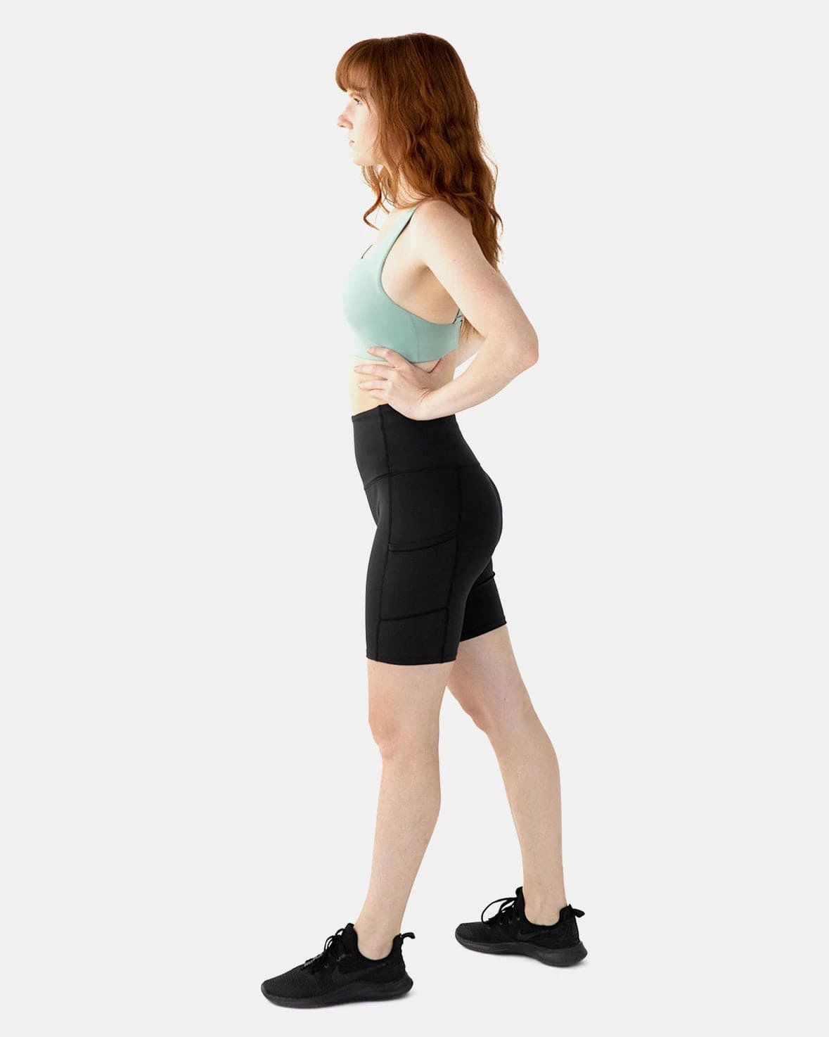 Hi Five High-Waisted Biker Short – Booya Black by Handful
