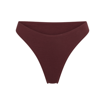 Organic Hemp Thong - Breathable Ultra-Light Fiber for Natural Everyday Comfort in Sour Cherry