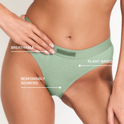 Moi Hemp Mid-Rise Brief - Naturally Breathable, Antimicrobial Hemp and Organic Cotton Underwear for Everyday Comfort and Odor Resistance by Net Positive