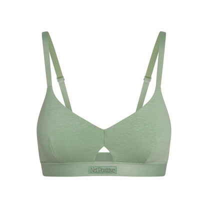 EcoHemp Keyhole Bra - Naturally Breathable Antimicrobial Hemp Bralette for Flexible Movement and Daily Comfort