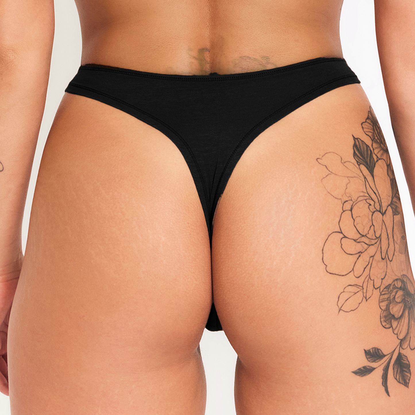 Essentials 4-Pack Thong - Breathable Antimicrobial Hemp Organic Cotton Underwear