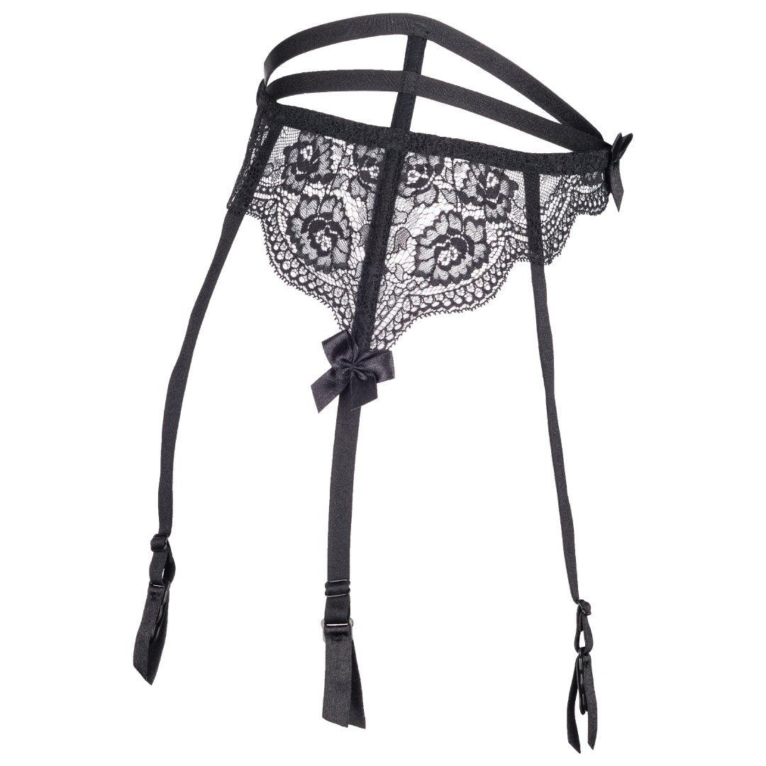 Axami French Kiss Sexy Sheer Lace Garter Belt-3