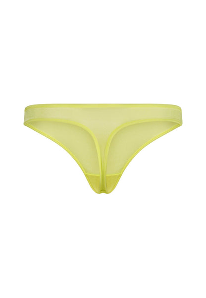 Gossard Glossies Sunny Lime Sheer Thong