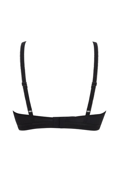 Gossard Glossies Black Sheer Molded Bralette
