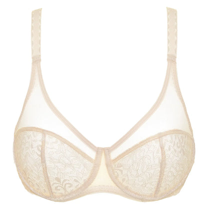 Gorteks Gabi Beige Sheer Lace Plunge Bra