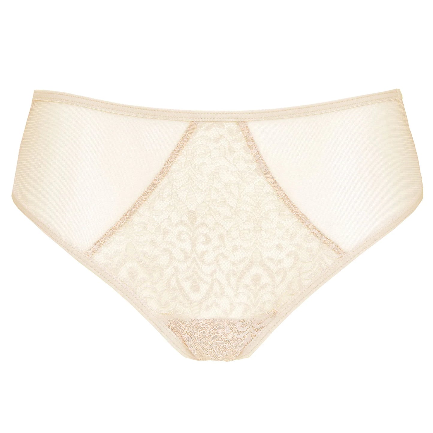 Gorteks Gabi Beige Semi Sheer Lace Bikini Panty